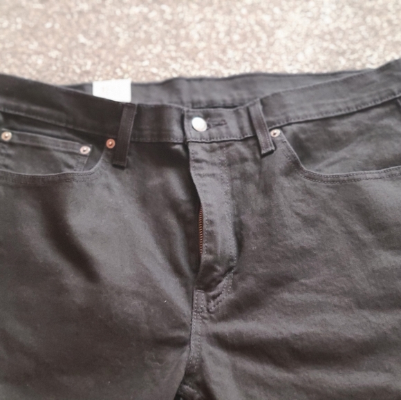 Red tab/ Blank Tab Levi's Mens 502 Black Taper Jeans 36x30 With Tags casual - Picture 3 of 16